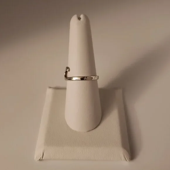 Ocean Wave Ring 925 Sterling Silver Size 8 Crest Cresting Surf Beach Minimalist - Picture 5 of 8